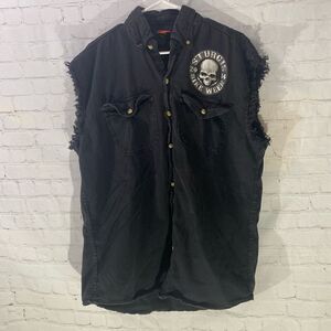 Hot Leathers Sturgis Cutoff Button Down